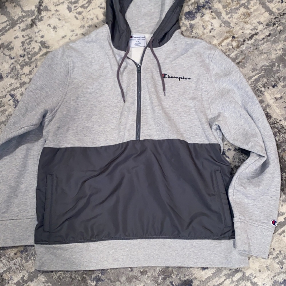 Champion Two-Tone Gray Hoodie